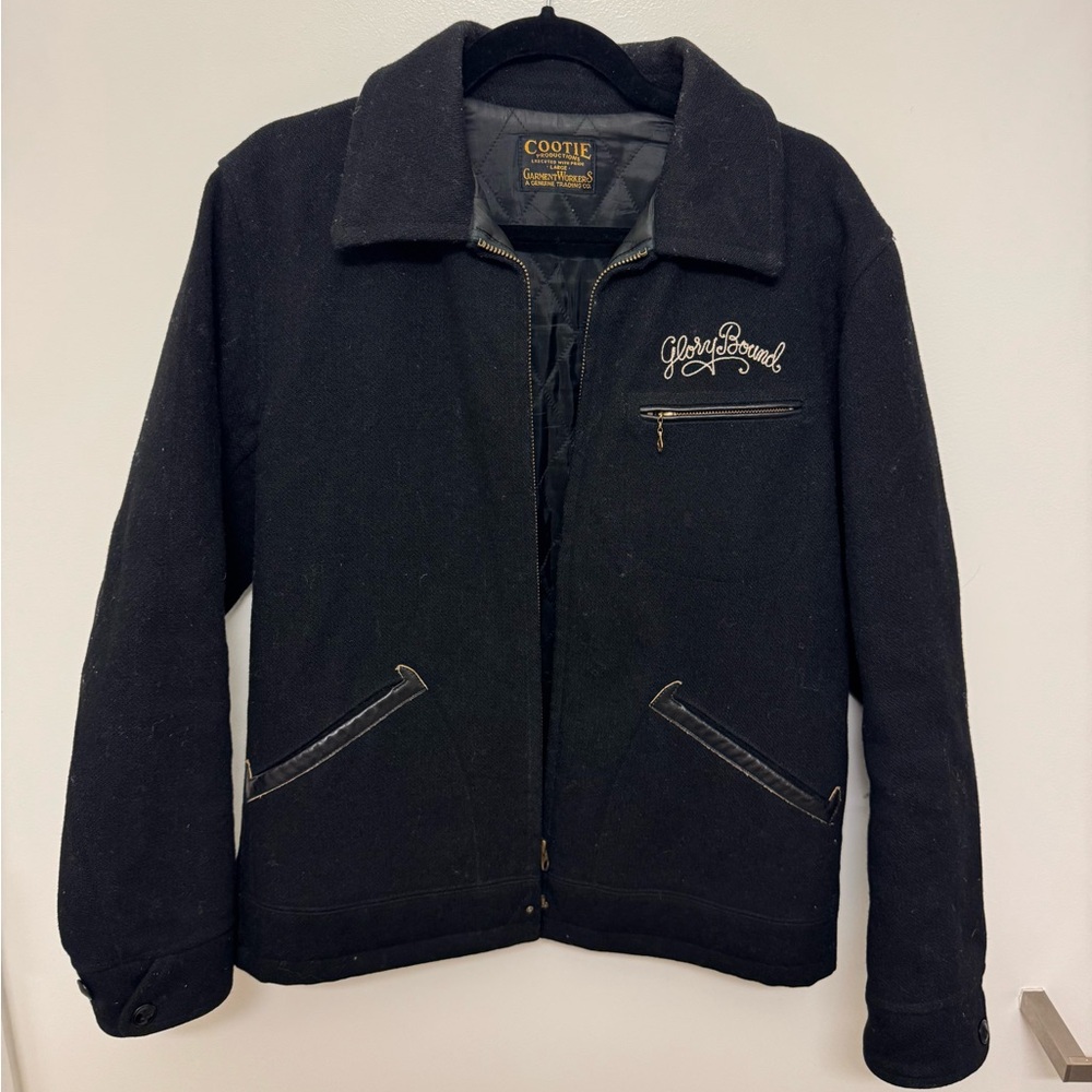 Vintage biker jacket 100% wool men’s medium